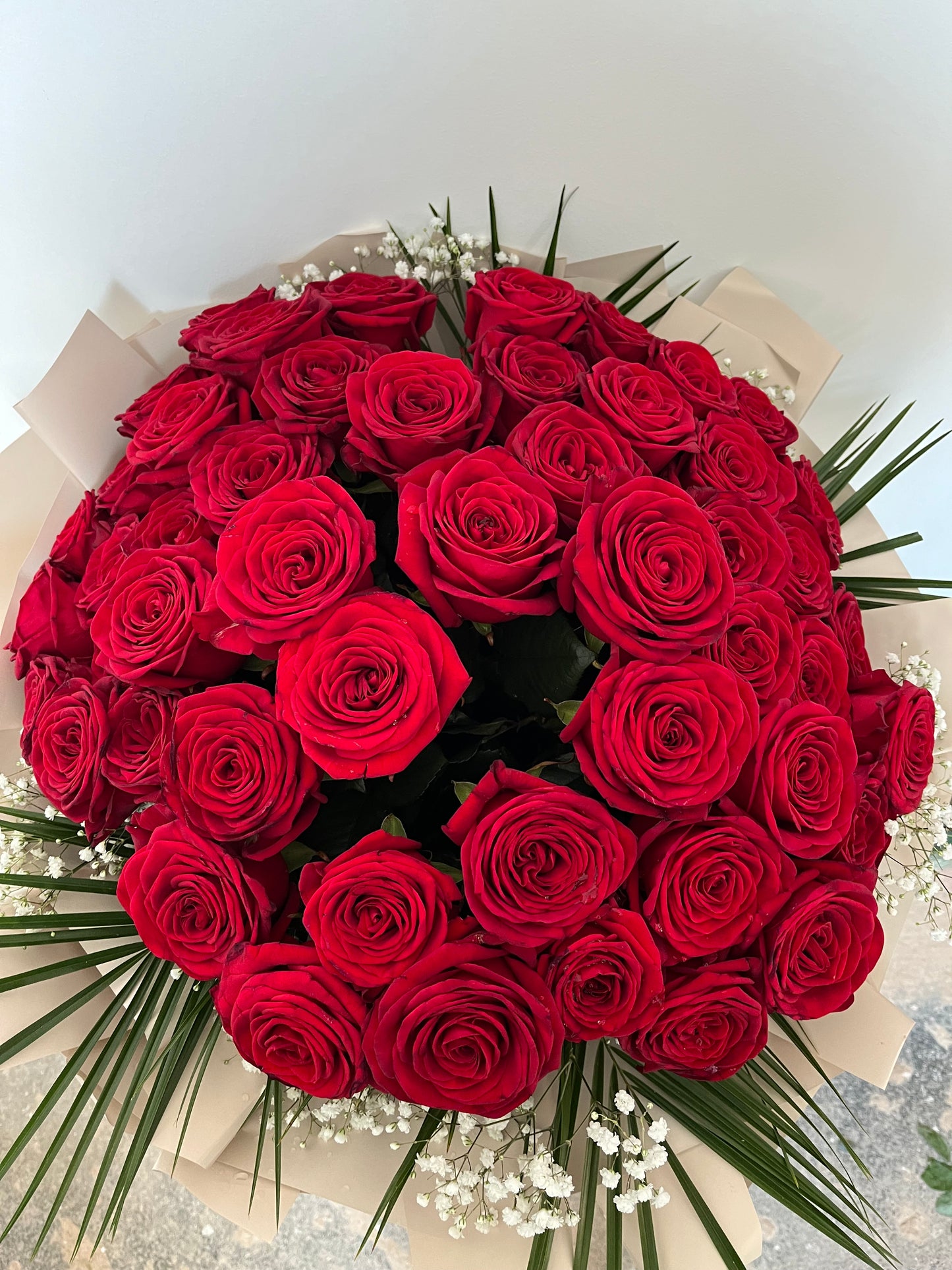 The Showstopper 50 Red Rose Bouquet