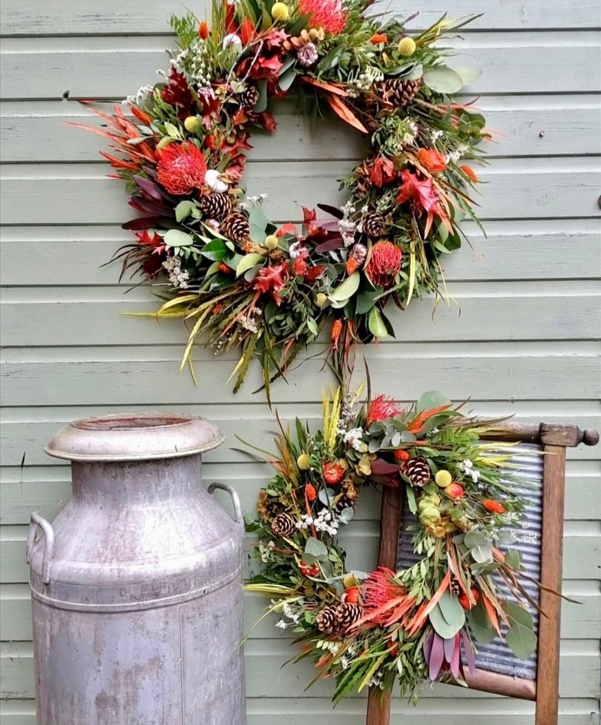 Autumn Abundance Door Wreath WORKSHOP