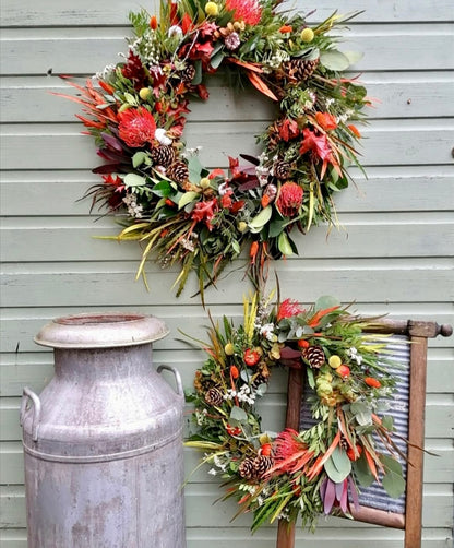 Autumn Abundance Door Wreath WORKSHOP