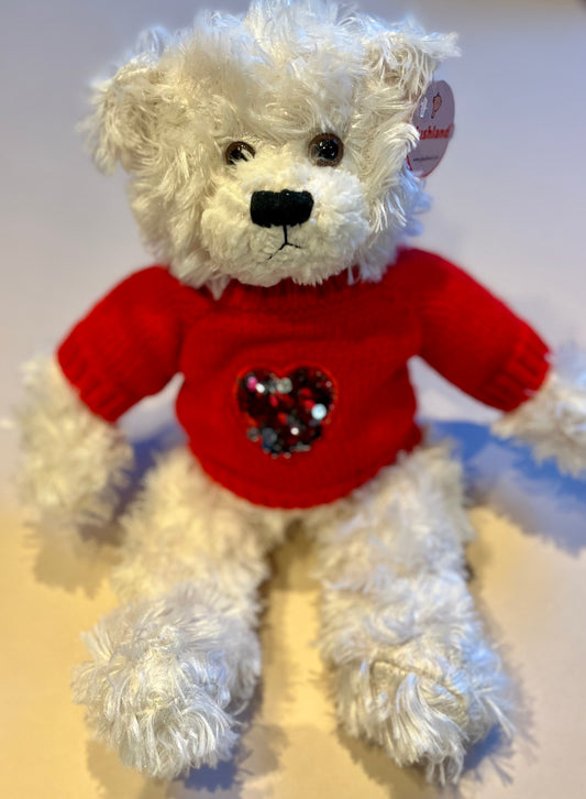 Teddy Bear in Red Jumper  - ADD ON ITEM
