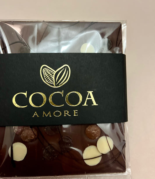 Luxury Cocoa Amore Flower Corner Chocolate Slab - Add on Item