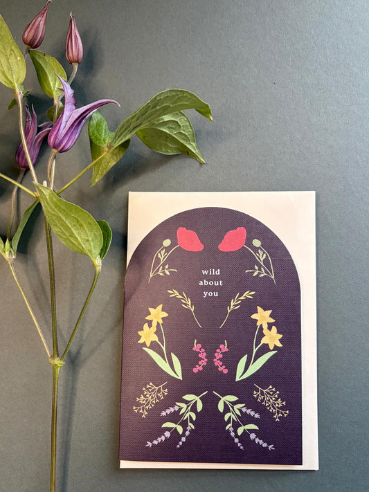 Wild about you Greetings Card